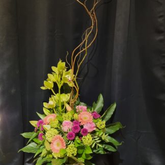 Bouquet linéaire rose