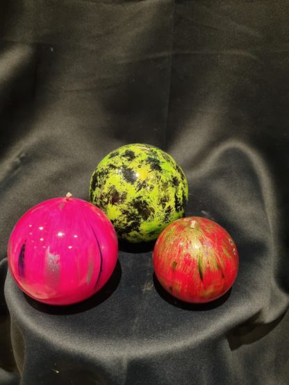 Bougie art déco boule