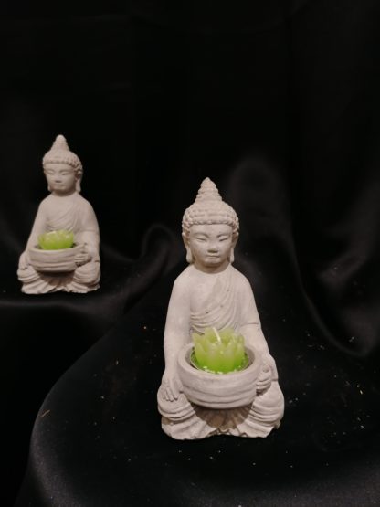 Bouddha porte bougie chauffe-plat