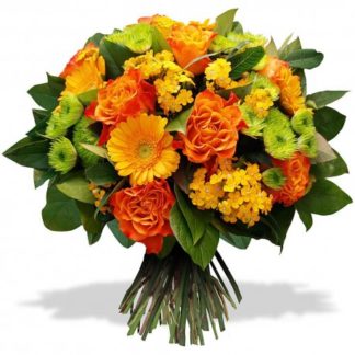 Bouquet jaune-orangé