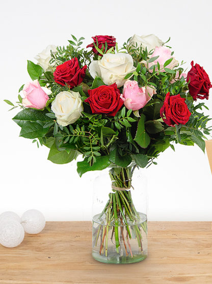 Bouquet de roses mixte
